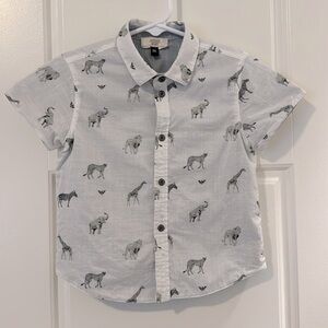 Boys 18 months Armani Baby Button up shirt short sleeve.